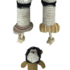 Brinquedo para cães Gloria TPR Bone with Rope - Dogs - Toys