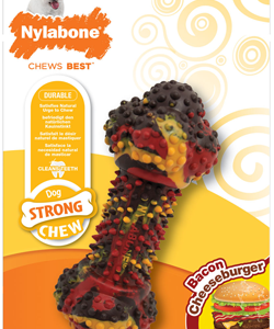 Brinquedo para cães Nylabone Dog Strong Chew Bacon Cheeseburger - Brinquedos - Nylabone