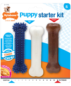 Brinquedo para cães Nylabone Puppy Teething Chew Starter Kit - Small - Dogs - Toys