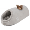 Cama para gatos Casa dobrável revestida de tecido de peluche 63,5 x 37 x 40 cm - Camas & Casotas - Gatos