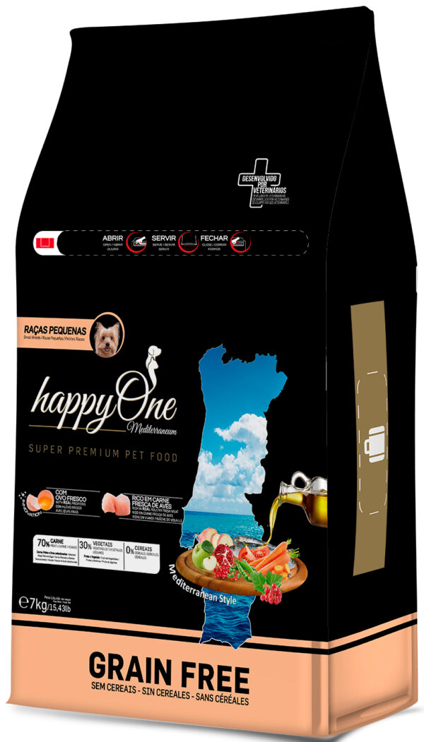 Ração para cães HappyOne Mediterraneum Small Breeds - Adult - Food