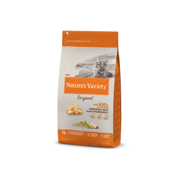 Ração para gatos Natures Variety Cat Original Frango - Adulto - Ração Seca para Gatos