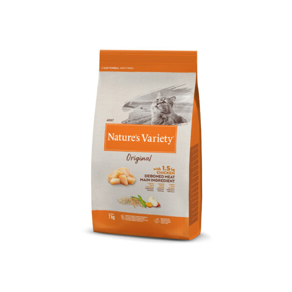 Ração para gatos Natures Variety Cat Original Frango - Adulto - Ração Seca para Gatos