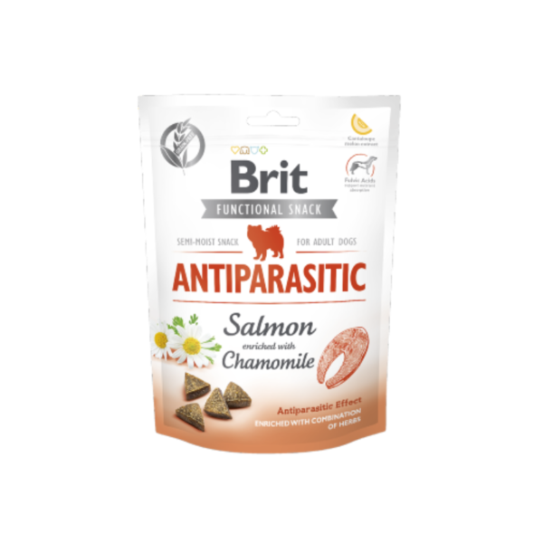 Snack para cães Brit Care Dog Functional Snack Antiparasitic Salmon - 150 g - Alimentação - Snacks