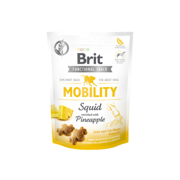 Snack para cães Brit Care Dog Functional Snack Mobility Squid - 150 g - Biscuits & Cookies - Snacks