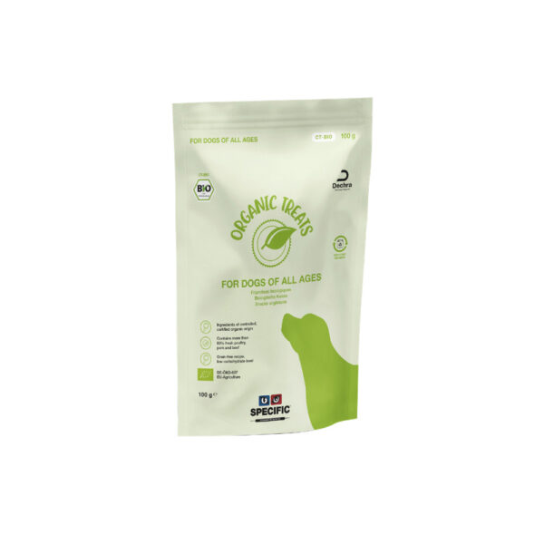 Snack para cães Specific Dog CT-BIO Organic Treats - 6 x 100 g - Biscuits & Cookies - Snacks