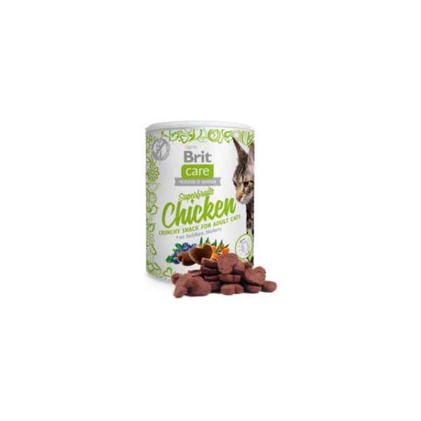 Snack para gatos Brit Care Cat Snack Superfruits Chicken - 100 g - Alimentação - Snacks