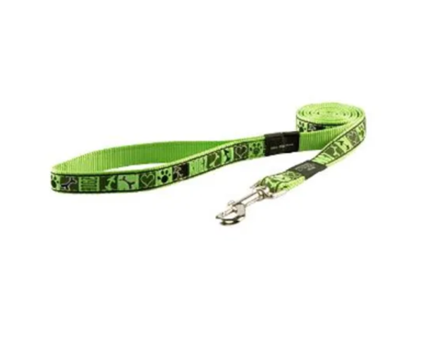 Trela para cães Rogz Trela Classic Leash Lime - Cães - Trelas