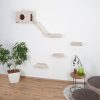 Arranhador para gatos com caverna e rampa de sisal - Bege - Cats - Trees, Towers & Scratchers