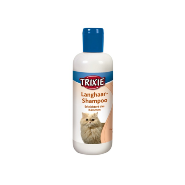 Champô para Gatos de Pêlo Longo Trixie - 250 ml - Banho & Grooming - Higiene & Bem-estar