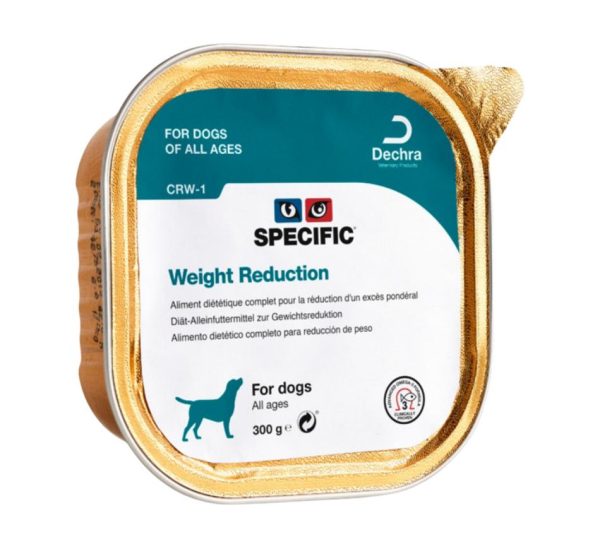 Comida húmida para cães Specific Dog CRW-1 Weight Reduction Terrina - 6 x 300 g - Diabetes & Obesity - Wet Food for Dogs