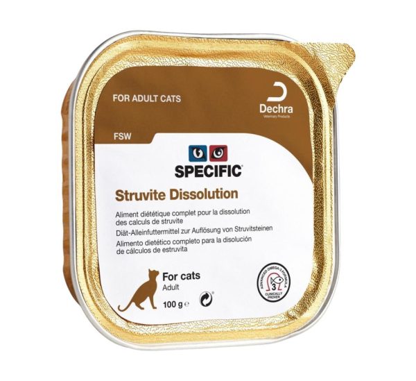 Comida húmida para gatos Specific Cat FSW Struvite Dissolution Terrina - 7 x 100 g - Alimentação - Urinária