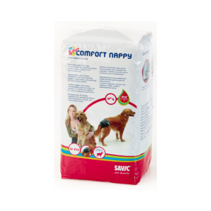 Fraldas descartáveis para cães Confort Nappy Savic - Cães - Higiene & Bem-estar