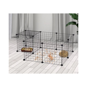 Jaula metálica para animais pequenos - 106 x 73 x 36 cm - Gaiolas & Jaulas - Transporte