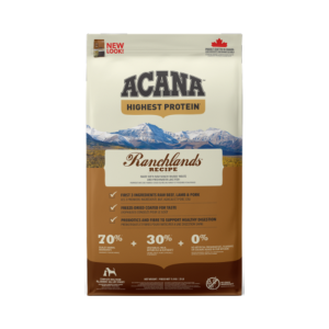 Ração para cães Acana Highest Protein Dog Ranchlands - Adulto - Ração Seca para Cães