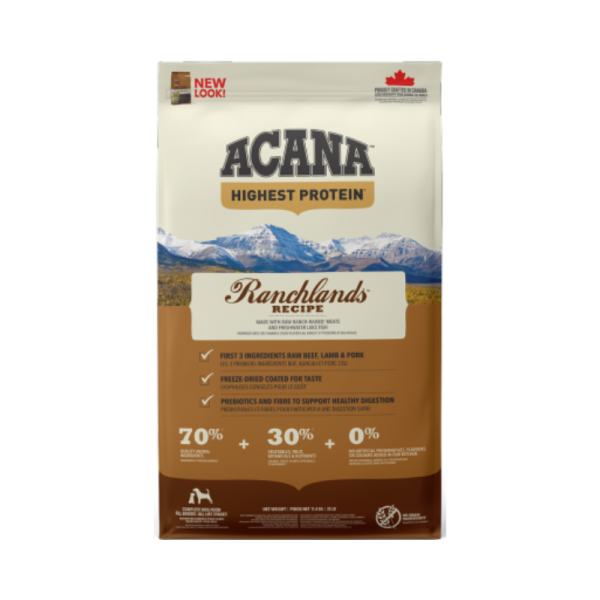 Ração para cães Acana Highest Protein Dog Ranchlands - Adult - Food