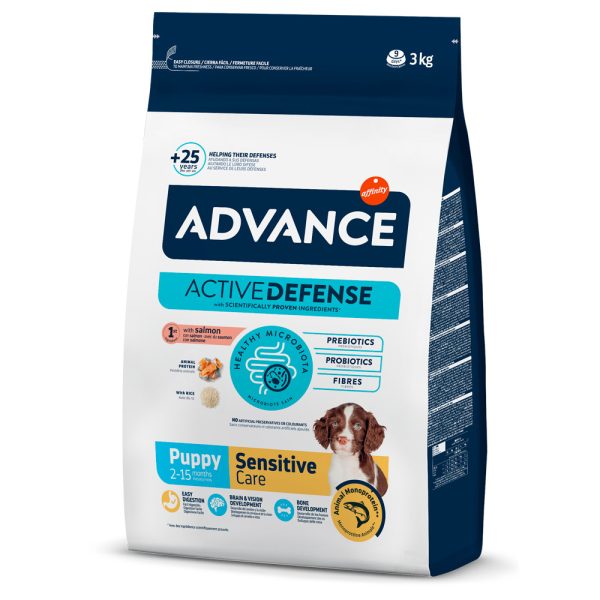 Ração para cães Advance Dog Puppy Sensitive Salmon - Alimentação - Ração Seca para Cães