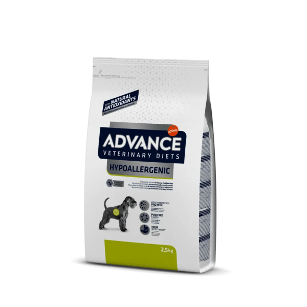 Ração para cães Advance Vet Dog Hypoallergenic - Alergias - Ração Seca para Cães