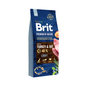 Ração para cães Brit Premium by Nature Light Turkey & Oat - 15 kg - Alimentação - Ração Seca para Cães