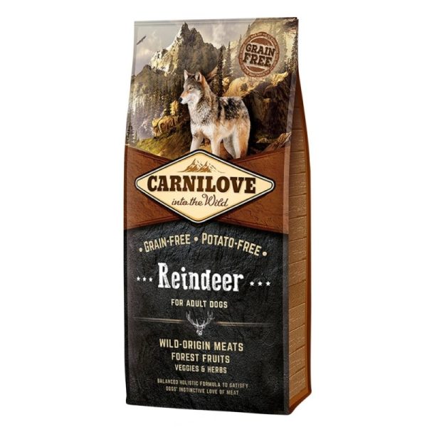 Ração para cães Carnilove Grain-Free Reindeer Adult Dog - Adulto - Ração Seca para Cães