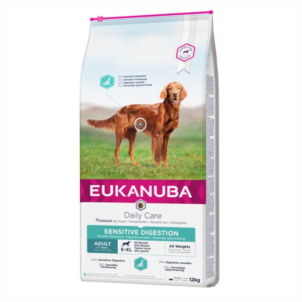 Ração para cães Eukanuba Daily Care Sensitive Digestion Chicken - Adulto - Ração Seca para Cães