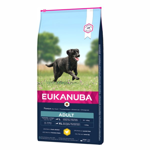 Ração para cães Eukanuba Dog Adult Large Breed Chicken - Adult - Food