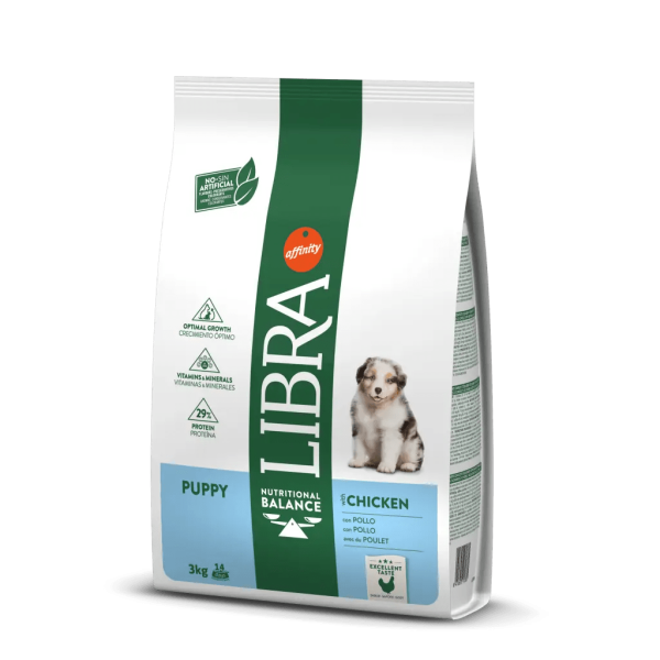 Ração para cães Libra Cão Puppy Frango - Alimentação - Ração Seca para Cães