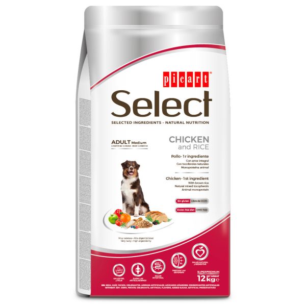 Ração para cães Picart Select Adult Medium Chicken & Rice - Adult - Food