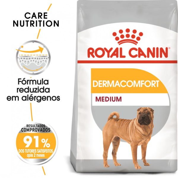 Ração para cães Royal Canin Medium Dermacomfort - Adulto - Ração Seca para Cães