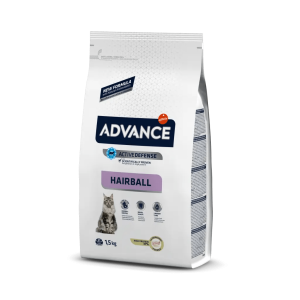 Ração para gatos Advance Cat Hairball Turkey & Rice 1.5 kg - Adulto - Ração Seca para Gatos