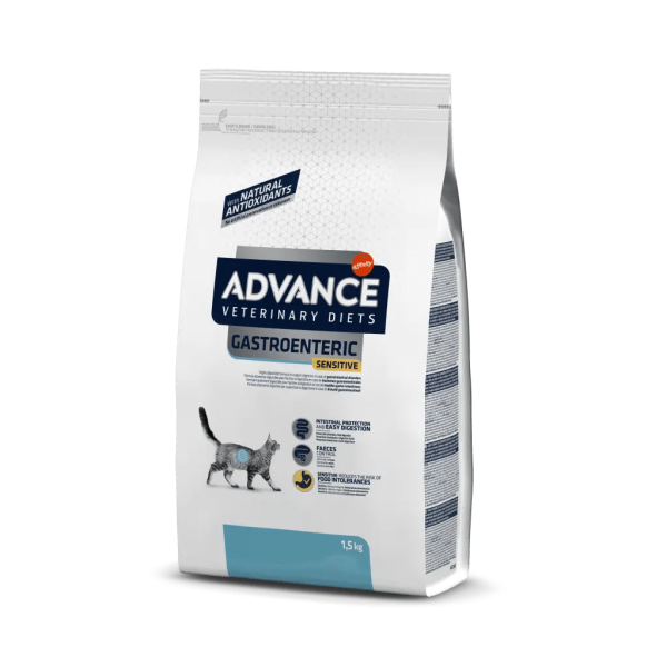 Ração para gatos Advance Vet Cat Gastroenteric Sensitive - Alimentação - Ração Seca para Gatos