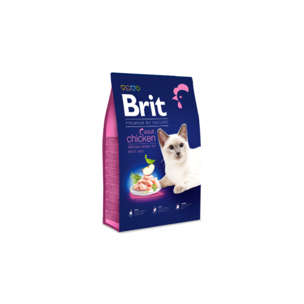 Ração para gatos Brit Premium by Nature Cat Adult Chicken - Adulto - Ração Seca para Gatos