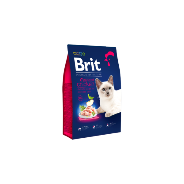 Ração para gatos Brit Premium by Nature Cat Sterilized Chicken - Alimentação - Ração Seca para Gatos