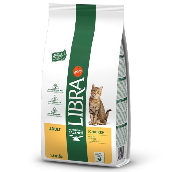 Ração para gatos Libra Gato Adulto Frango - Adulto - Ração Seca para Gatos