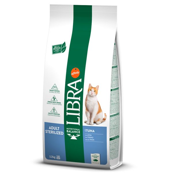 Ração para gatos Libra Gato Esterilizado Atum - Alimentação - Ração Seca para Gatos