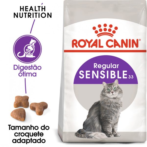 Ração para gatos Royal Canin Sensible 33 - Adulto - Ração Seca para Gatos