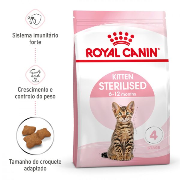 Ração para gatos Royal Canin kitten Sterilised - Alimentação - Ração Seca para Gatos