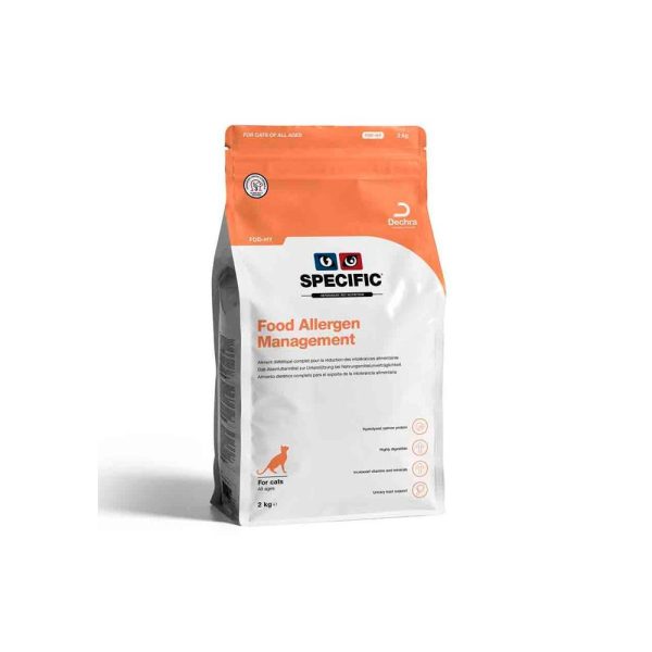 Ração para gatos Specific Cat FDD-HY Food Allergen Management - 2 kg - Alergias - Ração Seca para Gatos