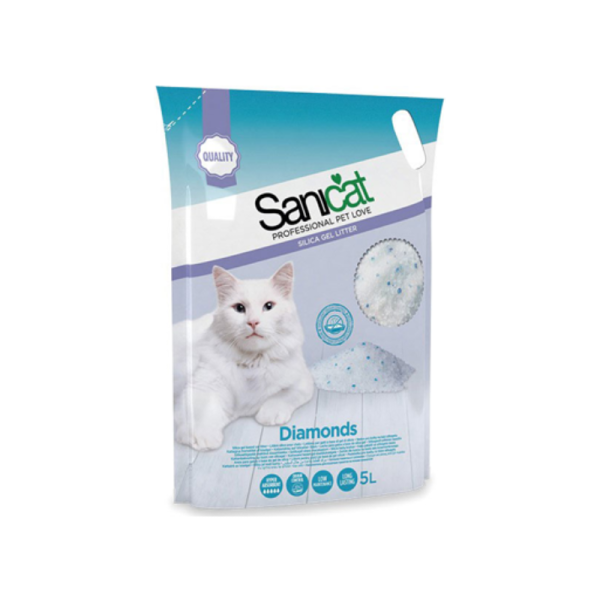 Sílica para gatos Sanicat Diamonds - Areias - Sílicas