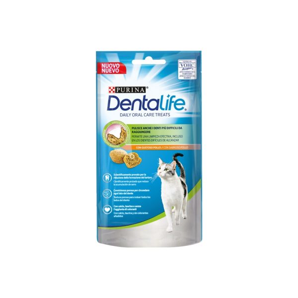 Snacks para gatos Purina Dentalife Cat Chicken 40 g - Cats - Snacks