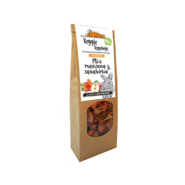 Topping Veggie Maçã & Cenoura Cominter 125 g - Birds & Small Pets - Snacks & Toppings