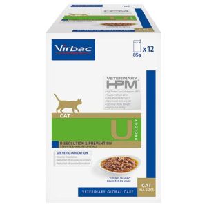 Comida húmida para gatos Virbac HPM U1 Cat Dissolution & Prevention - 12 x 85 g - Alimentação - Urinária