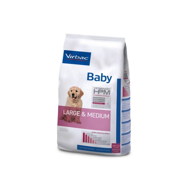 Ração para cães Virbac HPM Baby Dog Large & Medium - Alimentação - Ração Seca para Cães