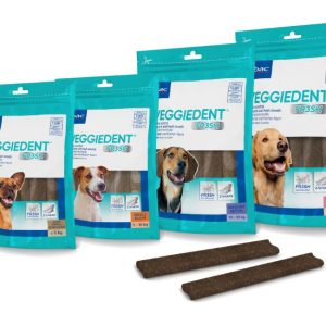 Snack para cães Dental Virbac VeggieDent Fr3sh - Alimentação - Snacks