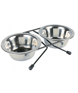 Comedouro Trixie Eat on Feet Stainless Steel Bowl Set - Cães - Produtos & Acessórios