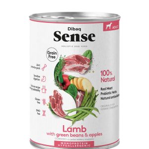 Comida húmida Dibaq Sense Grain Free Lamb 12 x 380 g - Adulto - Comida Húmida para Cães