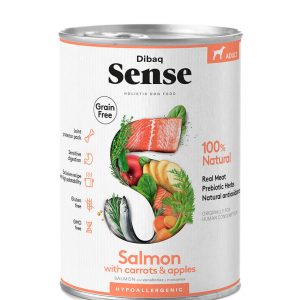 Comida húmida Dibaq Sense Grain Free Salmon 12 x 380 g - Adult - Wet Food for Dogs