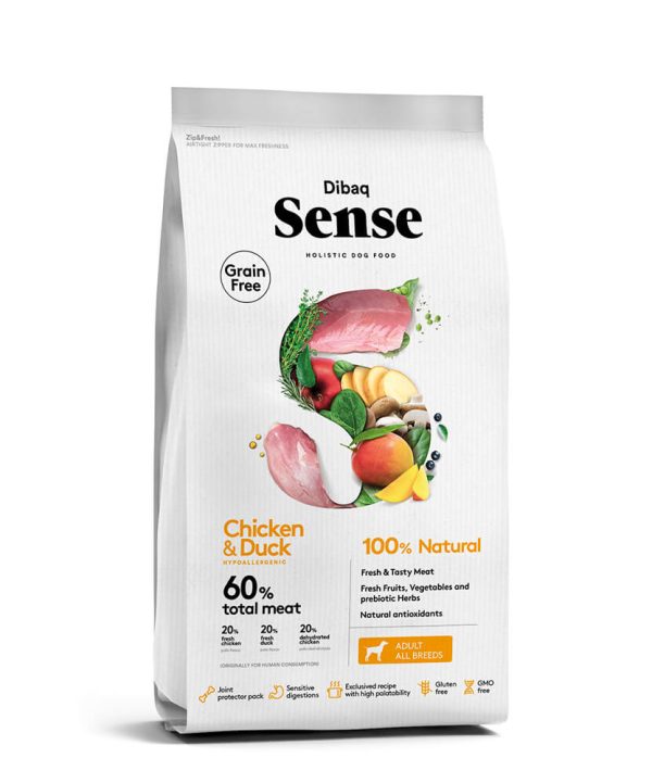 Ração para cães Dibaq Sense Grain Free CHICKEN - Adulto - Ração Seca para Cães