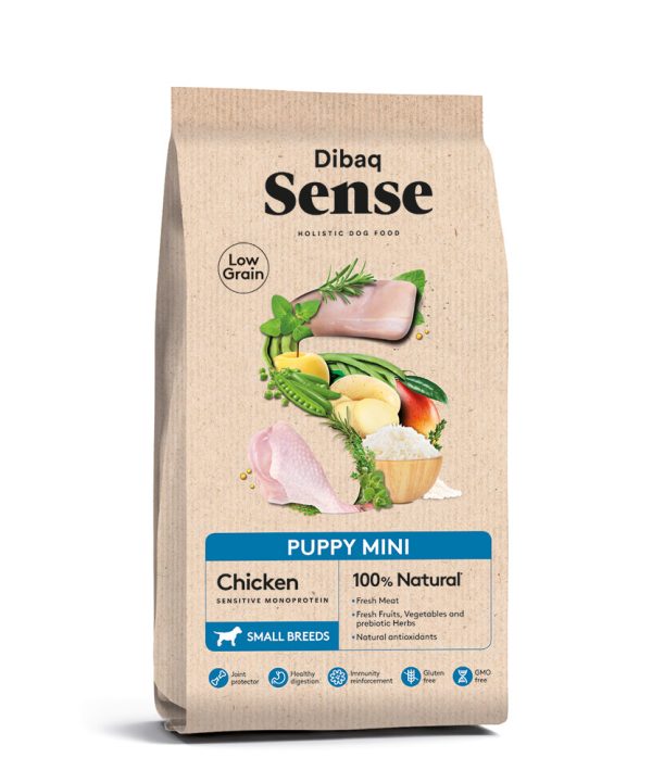 Ração para cães Dibaq Sense Low Grain PUPPY MINI (Chicken) 2 kg - Dogs - Puppy / Júnior